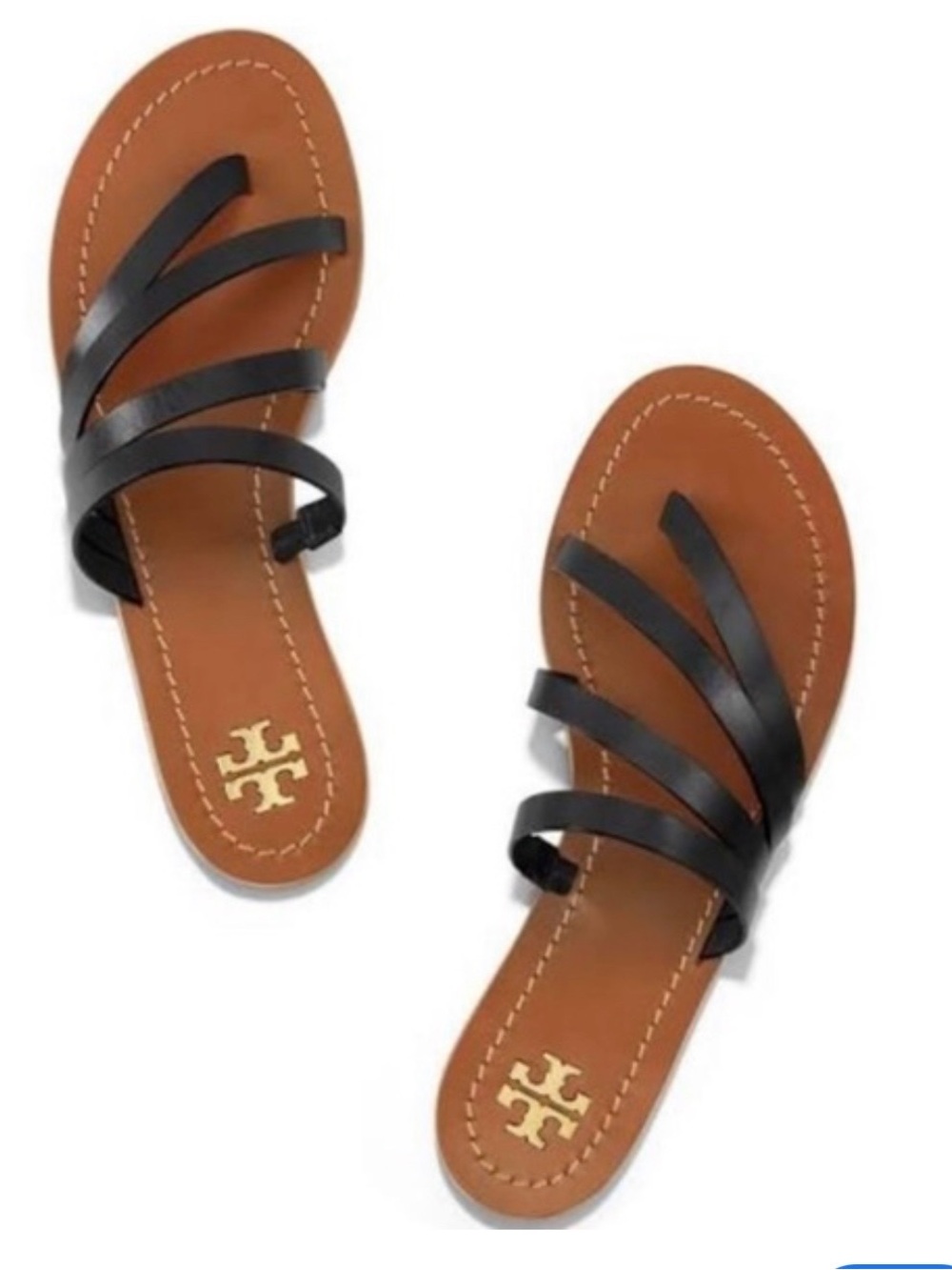 Tory Burch  Patos Strappy Leather Thong Sandals
